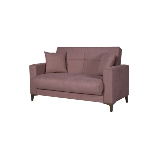 Divano 2 Posti Bravo Marrone con Cassettone 152x87x90 cm