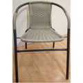 ART. CAP55753 SEDIA SPRITZ METALLO/RATTAN