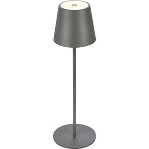 ART. CAP501166 LAMPADA DA TAVOLO BT10004 BATT RICARIC GRIGIO