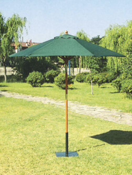 Ombrellone In Legno Palo 38mm Nauru D2,5m Verde