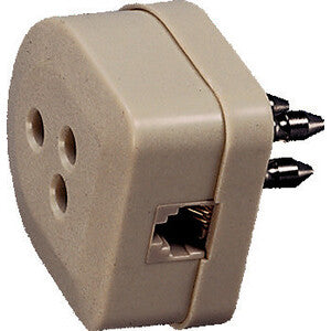 ART. CAP5763 FME 22.170 SPINA TELEFONICA + PRESA PLUG 6-4C 10PZ