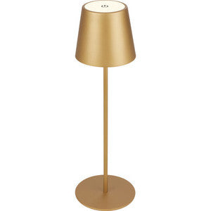 ART. CAP501167 LAMPADA DA TAVOLO BT10009 BATT RICARIC ORO