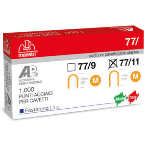 ART. CAP21334 MAESTRI PUNTI SPILLATRICE 77/11 DA 1000 PZ - MARKET PRIME SHOP