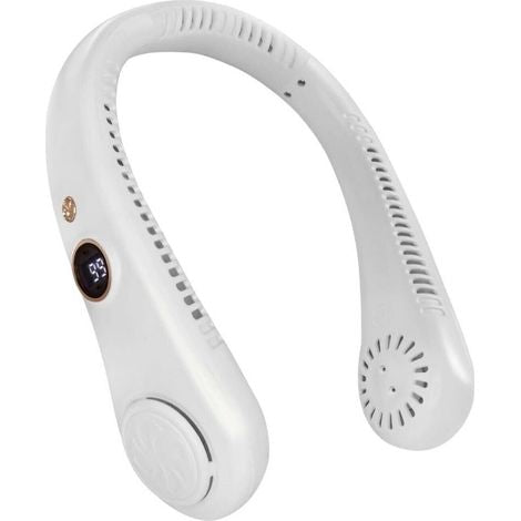 Ventilatore da Collo Portatile Display 5 Livelli Velocità Ricaricabile USB Sport