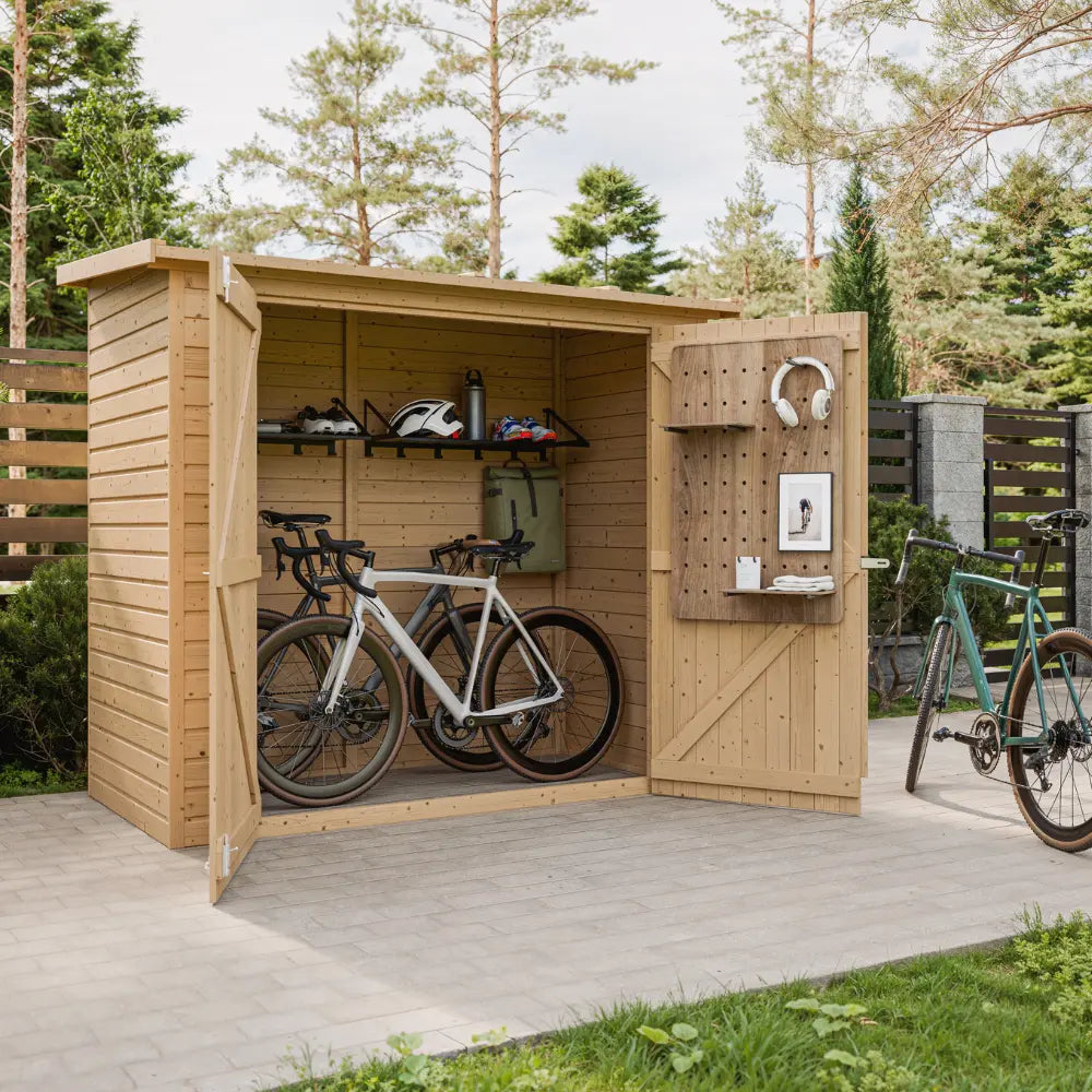 Casetta da Giardino in Legno 205x101 cm 2 m² Senza Pavimento