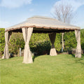 GAZEBO IN ALLUMINIO 3X4M AGADIR ECRÙ - MARKET PRIME SHOP