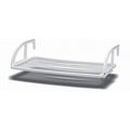 Stendibiancheria da Balcone in Resina 110x60 cm – Aggancio a Ringhiera, Antiruggine