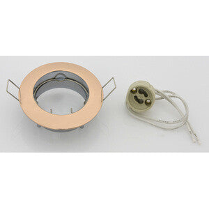 ART. CAP86618 FARETTO INCASSO FISSO P/LED GU10 ORO 10PZ - MARKET PRIME SHOP