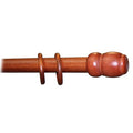 Bastone in Legno a Tiro Ø 35 mm Ciliegio 300 cm Senza Supporti