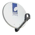 Antenna Parabolica Offset in Acciaio 45 cm – Hotbird Astra, Balcone Camper Barca