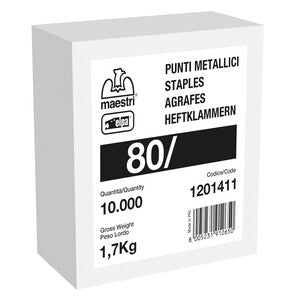 ART. CAP97166 MAESTRI PUNTI SPILLATRICE 80/12 10000 PZ GALVA