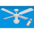 VENTILATORE A SOFFITTO 60W 3 VEL C/TELEC+LUCE D 105 BCO
