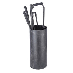 ART. CAP8168 SET CAMINO ACCIAIO VERNICIATO SECCHIELLO
