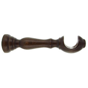 Supporto in Legno per Bastone Noce Scuro 18 cm – Confezione da 2 Pezzi
