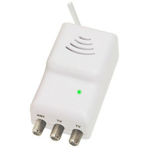 Alimentatore per Amplificatore Antenna TV 2 Uscite Connettore F – Partitore Integrato, DVB-T2