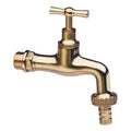PL - Rubinetto Ottone Lucido con Portagomma Ø 1/2" - Conf. 6 pz