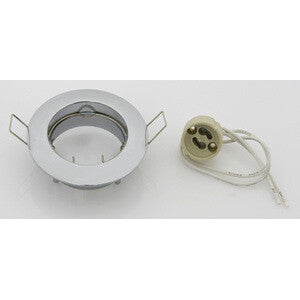 Faretto da Incasso Fisso GU10 LED Cromo Lucido – Pack 10 Pezzi