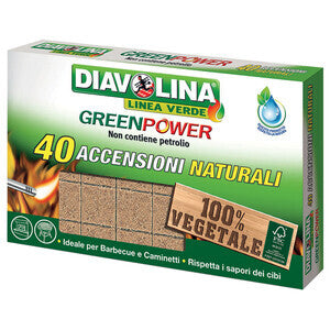 ART. CAP4654 ACCENDIFUOCO 40 CUBI DIAVOLINA GREEN POWER 15341 24CF