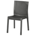 ART. CAP98206 SEDIA PANAREA RESINA EFFETTO RATTAN ANTRACITE - MARKET PRIME SHOP