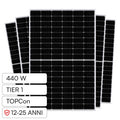 Pannello Solare Fotovoltaico 440W TOPCon Monocristallino Nero – Efficienza 22,02% IP68 TIER 1