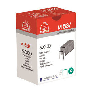 Punti Spillatrice Maestri M 53/10 Zincati - 5.000 pz