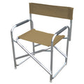 Sedia Regista Playa Alluminio Tortora Textilene Set 2 Pezzi Pieghevole