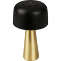 ART. CAP501168 LAMPADA DA TAVOLO BT10005 BATT RICARIC NERO/ORO - MARKET PRIME SHOP