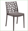 Art. 5029 Sedia in Resina Matrix Tortora per Esterno e Giardino