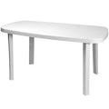 Tavolo Garden Otello 136x82xH72cm Bianco