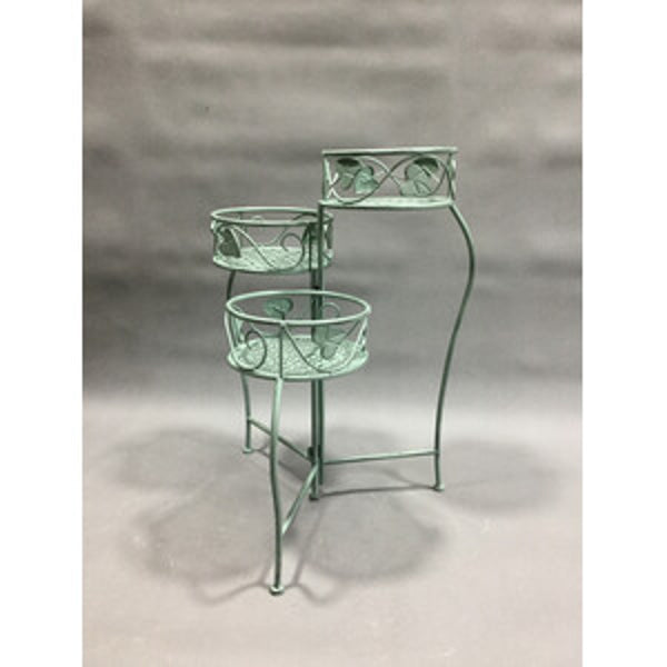 Fioriera 3 Posti 44x46xH65cm Verde Salvia Epoque