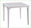 Tavolo da Giardino in Resina Malmo Bianco 80x80 cm H74