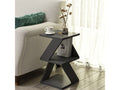 Tavolino laterale in legno - 30 x 30 x 50 cm - Antracite
