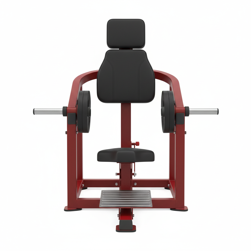 Macchina Hip Thrust Pedana Regolabile 270kg Rosso
