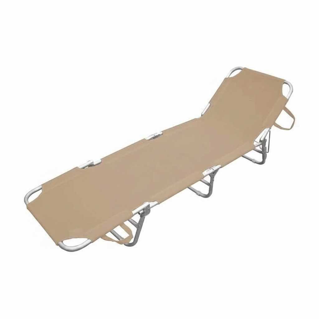 Lettino Alluminio Playa Compact Tortora Set 2 Pezzi Pieghevole