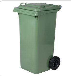 PATTUMIERA 120 L C/RUOTE VERDE MP