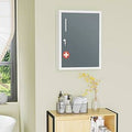 3 Ripiani con Serratura Acciaio Bianco e Grigio 40x15x53,5 cm