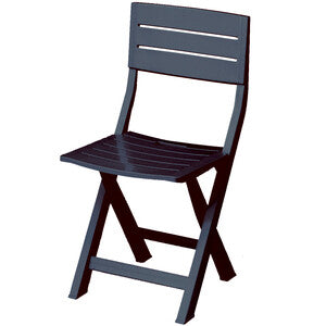 ART. CAP99543 SEDIA RESINA GILDA PIEGHEVOLE ANTRACITE 4pz