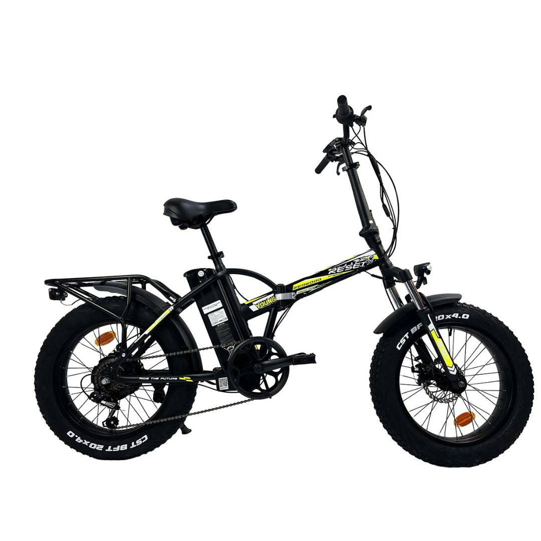 Reset Young Bicicletta Elettrica 250W Nero Giallo
