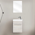 Kit Mobile Bagno 1 Anta 40 Sospeso con Lavabo Rovere Alaska