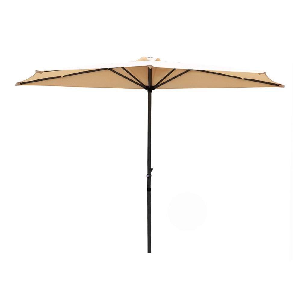 Ombrellone a Parete 1/2 Tondo D 2,7m Beige