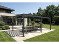 Pergola Bioclimatica Kensington Alluminio 588x299x220 Cm 4 File Lamelle Grigio