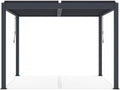 Pergola bioclimatica in alluminio "Windsor" - 3 x 3 m - Antracite