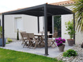 Pergola Bioclimatica Victoria Tetto A V Alluminio 338x392x242 Cm Grigio