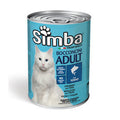 Monge Simba Cibo Umido Gatto Bocconcini in Salsa Tonno Lattina 415 g – Confezione 24 Pezzi
