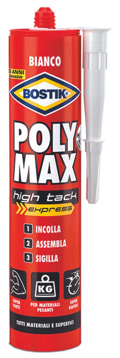BOSTIK POLY MAX HIGH TACK BIANCO – ADESIVO E SIGILLANTE 440 G – Art. 16943 - MARKET PRIME SHOP