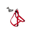Pettorina Regolabile in Nylon Rosso per Animali 20 mm x 40-58 cm