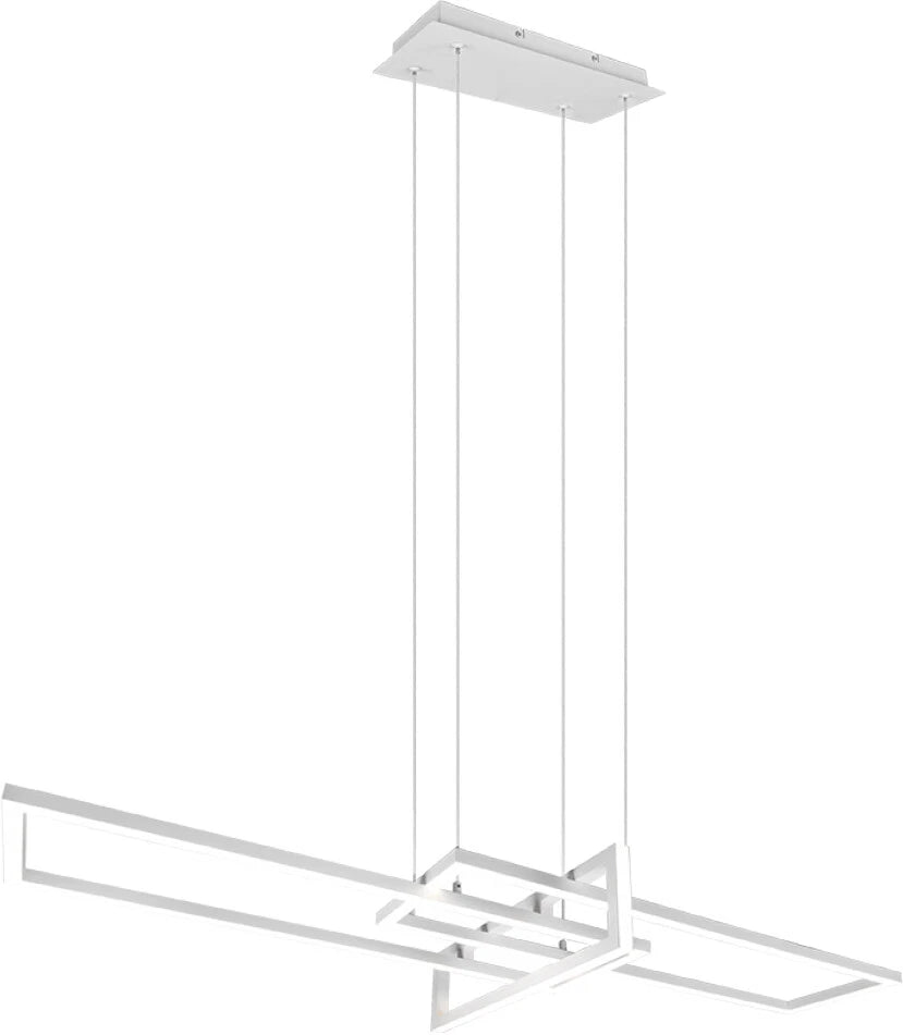 Lampada a Sospensione LED Salinas Triplo Rettangolare 34W 4000K