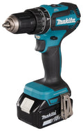 Makita DHP485RTJ Trapano Avvitatore a Percussione 18V LXT Brushless – 73Nm, 2 Batterie 5Ah, Valigetta Makpac