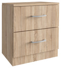 Kit Comodino 2 Cassetti 45x34xH47 cm Rovere