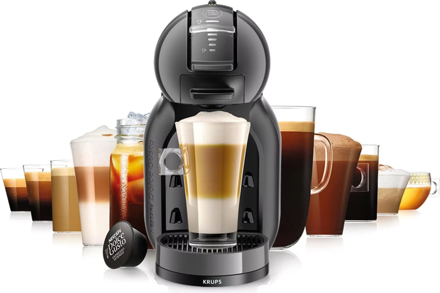 Krups Dolce Gusto Mini Me KP123810 Black Macchina da Caffè a Capsule